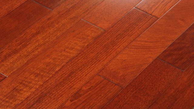 Ferma Brazilian Cherry (JATOBA) – Natural, Ebony Smooth by Ferma Flooring, ebony engineered wood flooring, plank sample
