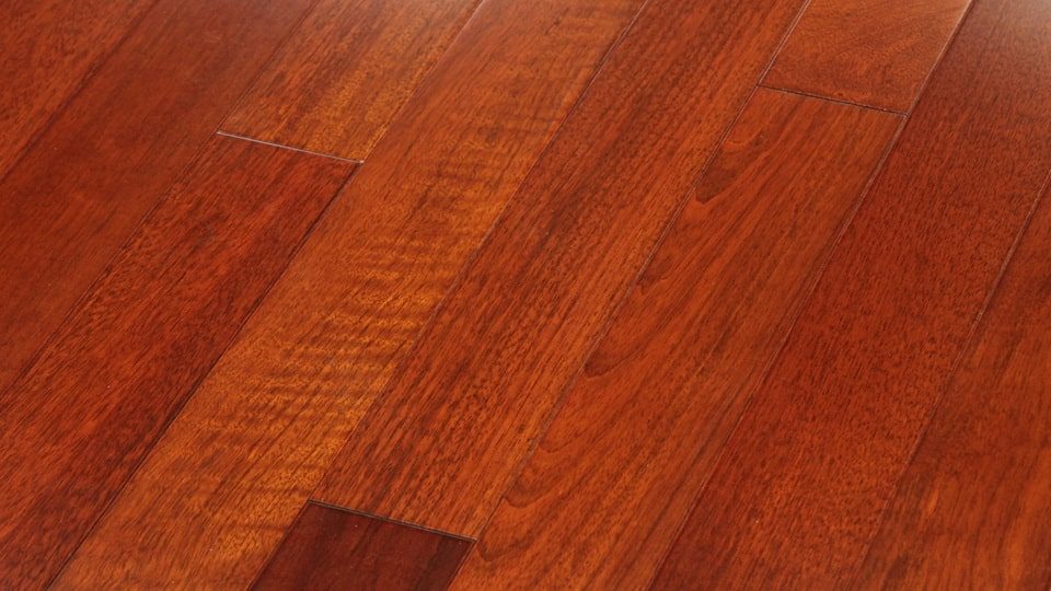 Ferma Brazilian Cherry (JATOBA) – Natural, Ebony Smooth by Ferma Flooring, ebony engineered wood flooring, detail view