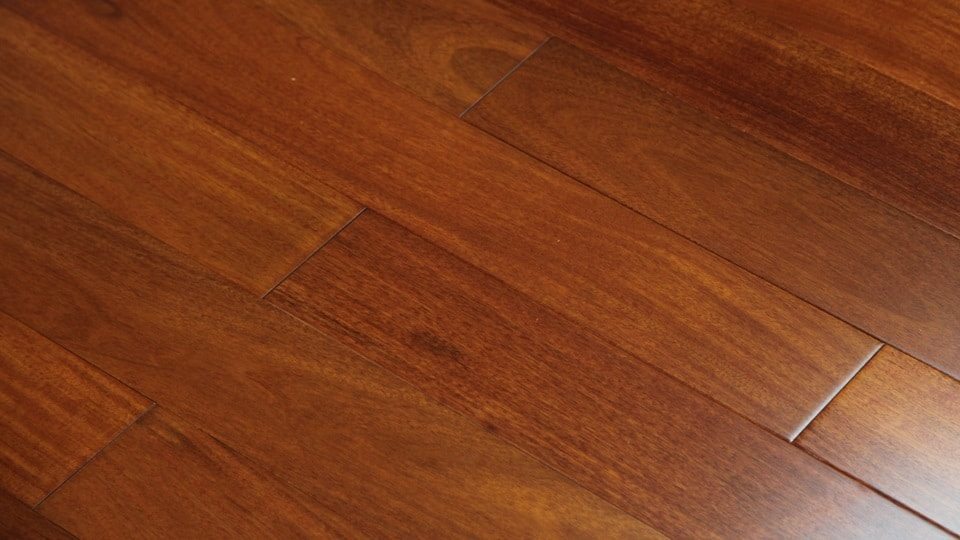 Ferma Santos Mahogany – Terra Cotta Smooth by Ferma Flooring, terra cotta engineered wood flooring, plank sample