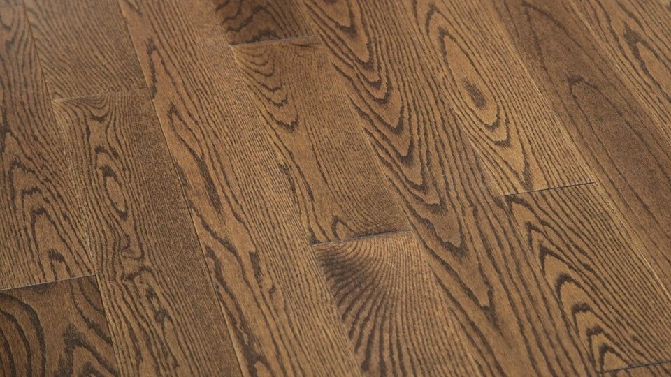 Ferma Simple Canadian Oak – Gunstock Smooth by Ferma Flooring, gunstock engineered wood flooring, detail view
