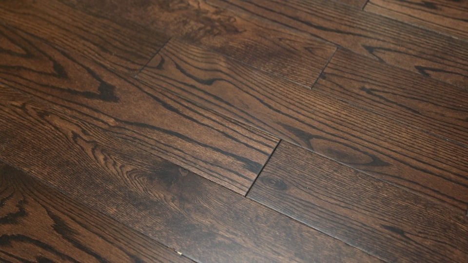 Ferma Northern Oak – Gunstock, Cherry, Mocha, Onyx Smooth by Ferma Flooring, cherry engineered wood flooring, plank sample