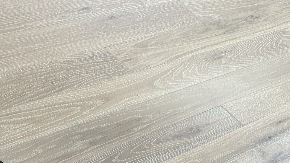 Ferma Northern Oak – Pearl Oak Wire Brushed Finish by Ferma Flooring, del mar engineered wood flooring, detail view