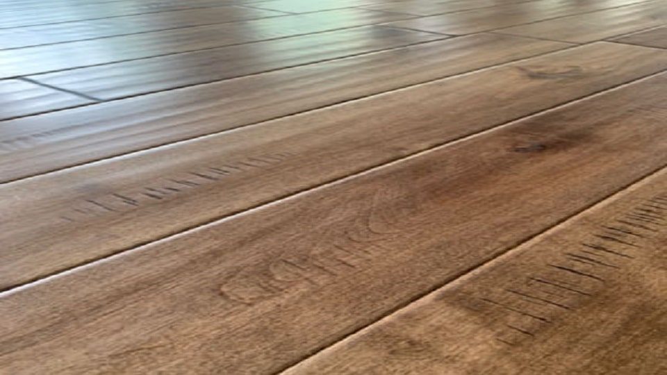 Ferma Handscraped Maple – Haze by Ferma Flooring, engineered wood flooring, detail view