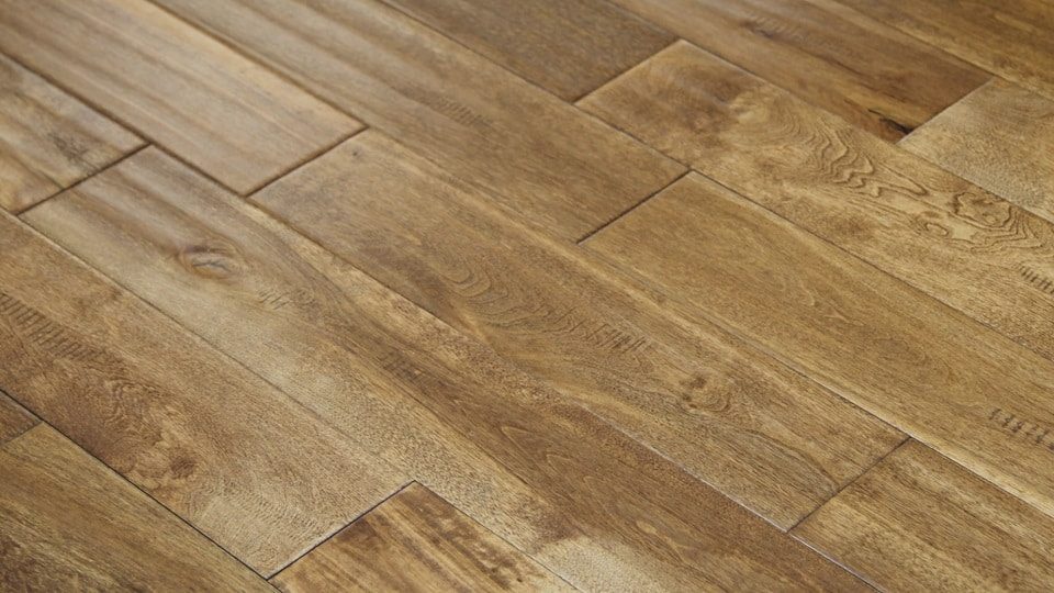 Ferma Engineered Maple – Ocher Handscraped by Ferma Flooring, engineered wood flooring, plank sample