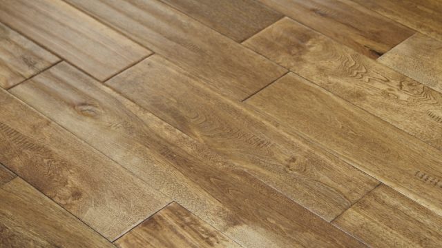 Ferma Engineered Maple – Ocher Handscraped by Ferma Flooring, engineered wood flooring, plank sample