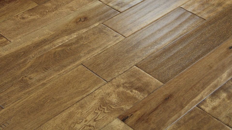 Ferma Engineered Maple – Ocher Handscraped by Ferma Flooring, engineered wood flooring, detail view