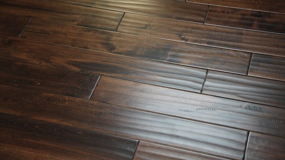 Ferma Engineered Maple – Brick Handscraped & Wire Brushed by Ferma Flooring, engineered wood flooring, plank sample