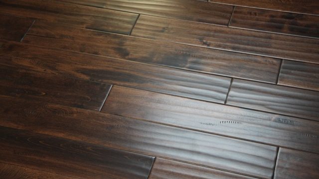 Ferma Engineered Maple – Brick Handscraped & Wire Brushed by Ferma Flooring, engineered wood flooring, plank sample