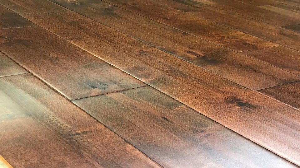 Ferma Engineered Pacific Maple – Bronze Handscraped by Ferma Flooring, engineered wood flooring, detail view