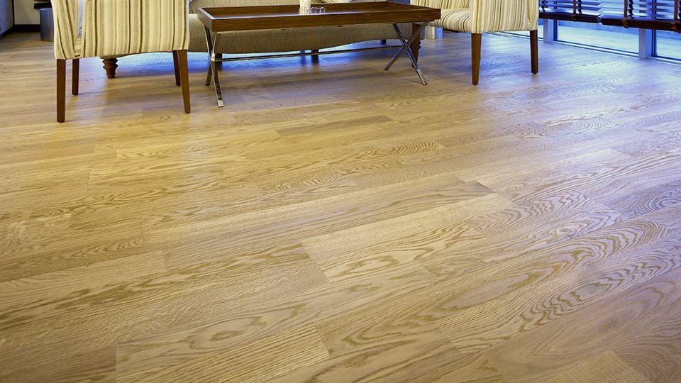Ferma Engineered Red Oak – Natural Registered Emboss by Ferma Flooring, luxury vinyl tile flooring, shown in a room setting (manufacturer image)