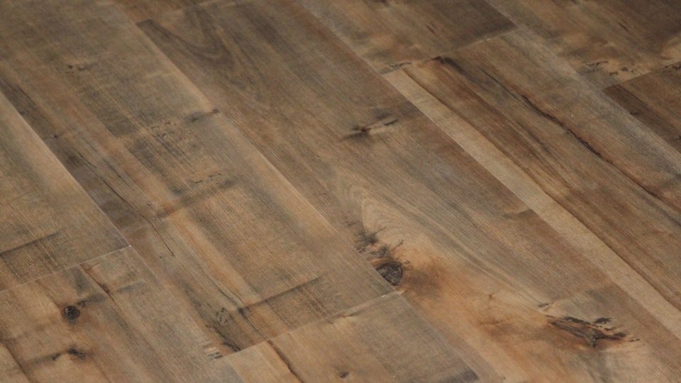 Ferma Simple Registered Emboss Surface – Aged Distressed Pine by Ferma Flooring, luxury vinyl tile flooring, plank sample