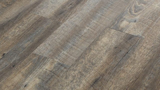 Ferma Simple Aurora Distressed Walnut – Registered Emboss Surface by Ferma Flooring, luxury vinyl tile flooring, detail view