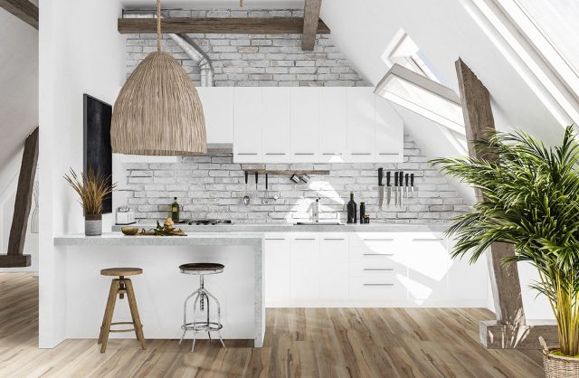 MSI Surfaces LVP – Blonde Akadia by MSI Surfaces, blonde luxury vinyl tile flooring, detail view