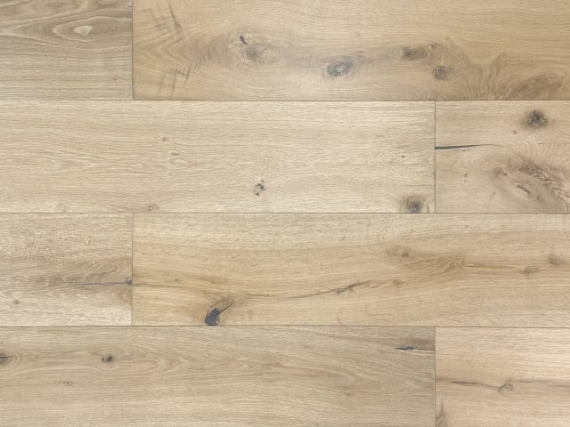 Montserrat Floor Engineered European Oak – Light Grey Wirebrushed by Montserrat Floor, light grey european oak engineered wood flooring, detail view