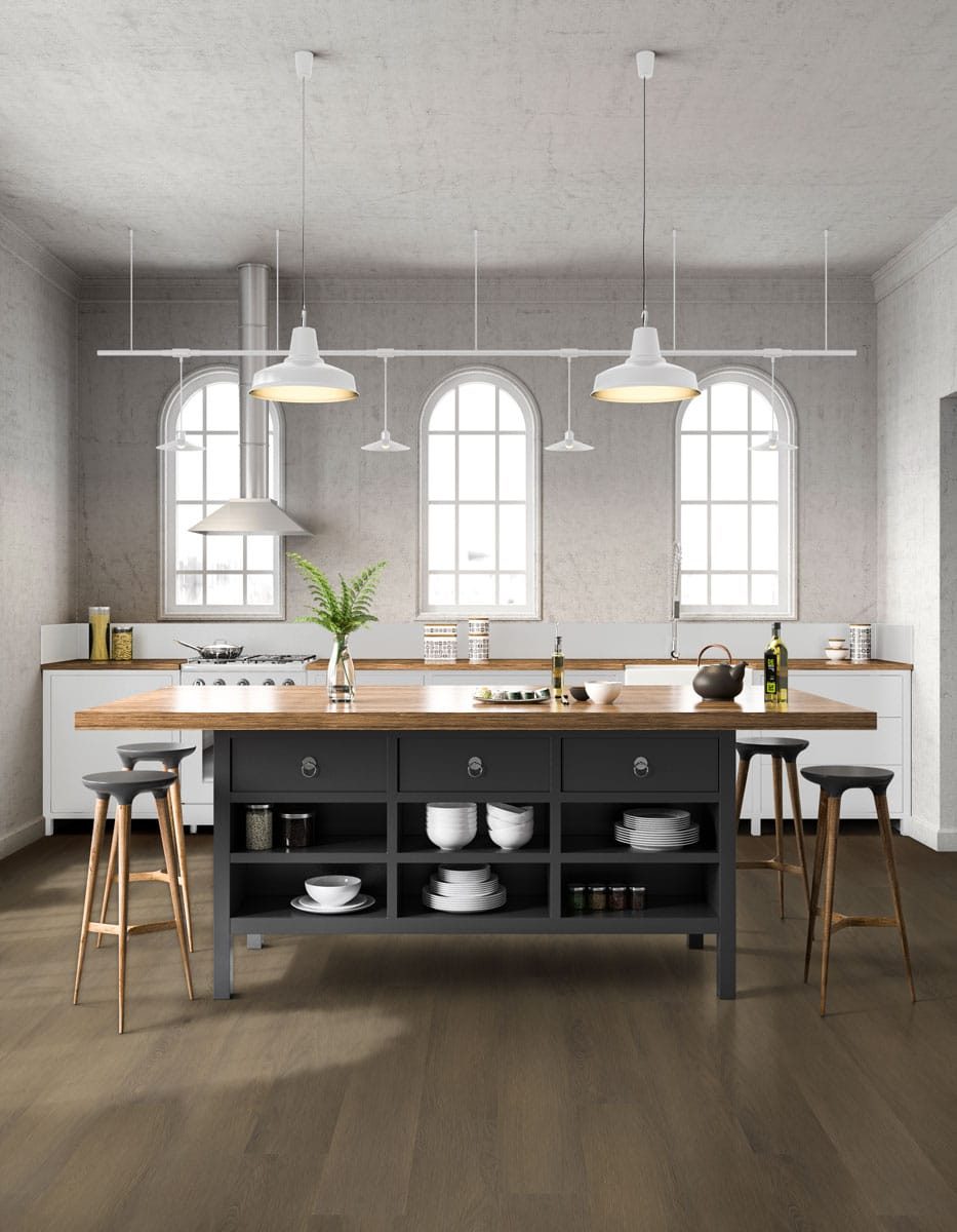 MSI Surfaces LVP – Bruno Brown by MSI Surfaces, brown luxury vinyl tile flooring, detail view