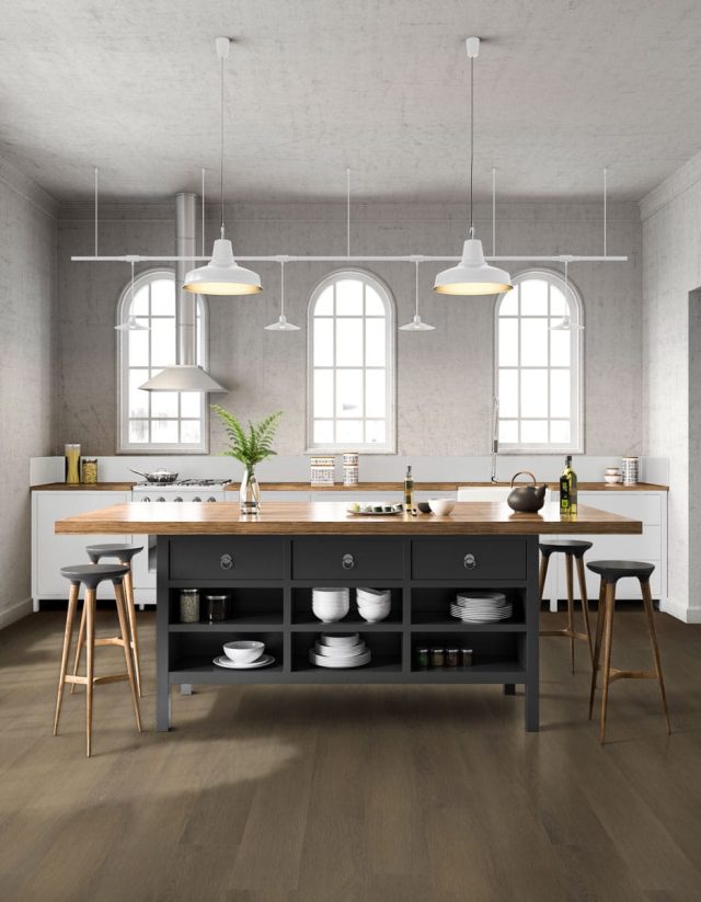 MSI Surfaces LVP – Bruno Brown by MSI Surfaces, brown luxury vinyl tile flooring, detail view