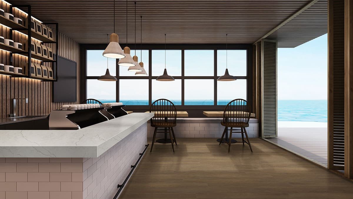 MSI Surfaces LVP – Bruno Brown by MSI Surfaces, brown luxury vinyl tile flooring, detail view