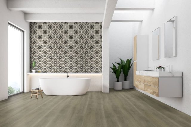 MSI Surfaces LVP – Dillion Fog Gray-Light by MSI Surfaces, gray-light luxury vinyl tile flooring, detail view