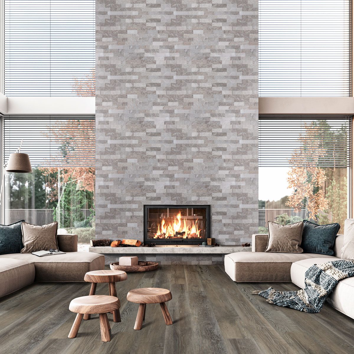 MSI Surfaces LVP – Gray-Dark Stableton by MSI Surfaces, gray-dark luxury vinyl tile flooring, detail view