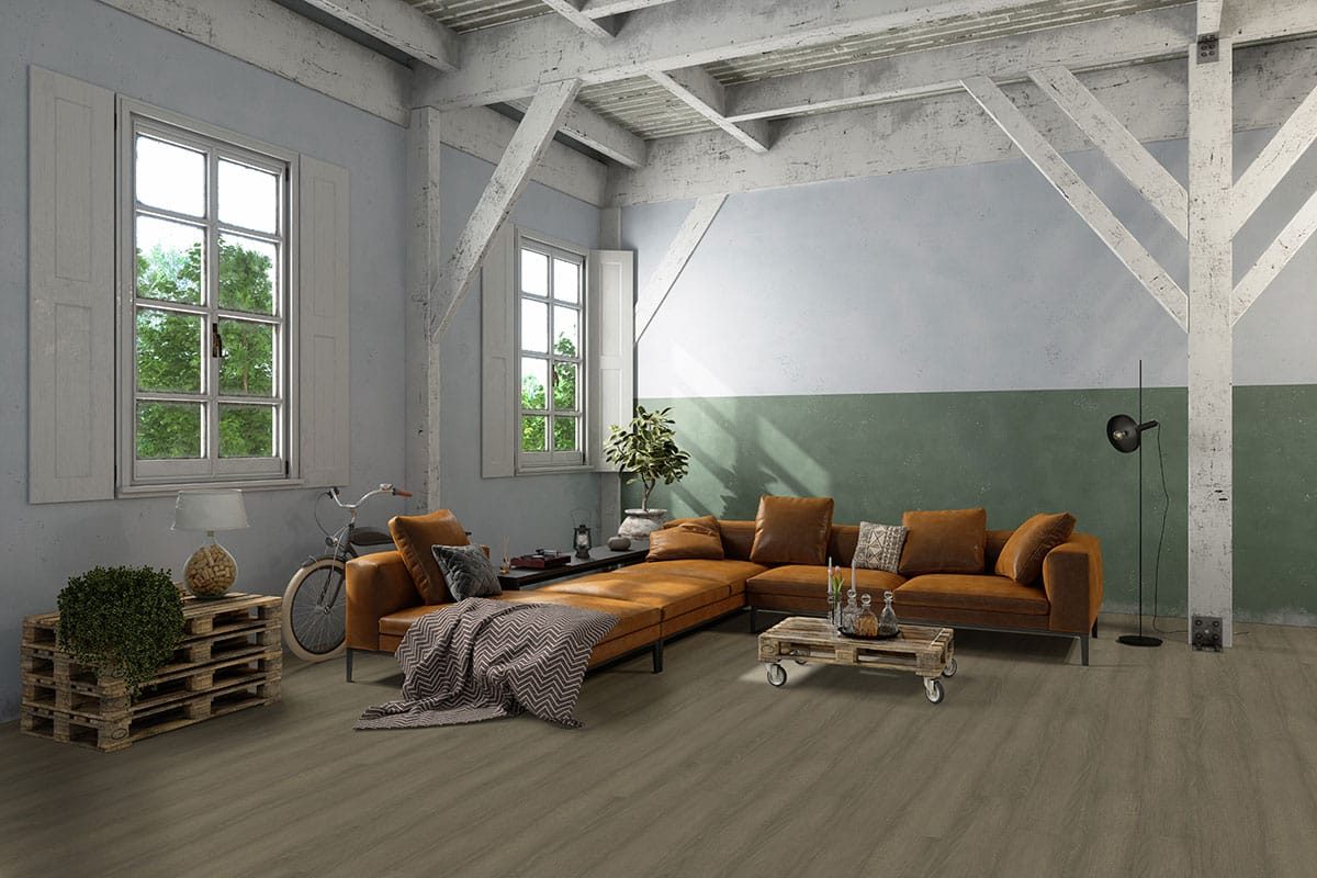 MSI Surfaces LVP – Brown Sunnyset by MSI Surfaces, brown luxury vinyl tile flooring, detail view