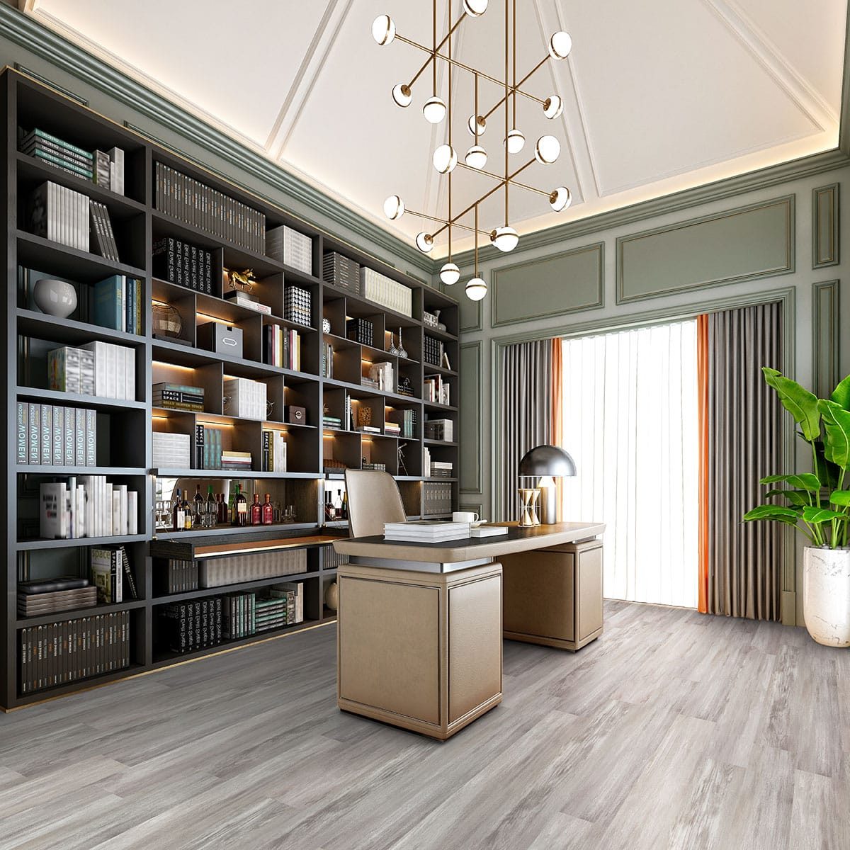 MSI Surfaces LVP – Gray-Light Luxury Vinyl Planks by MSI Surfaces, gray-light luxury vinyl tile flooring, detail view