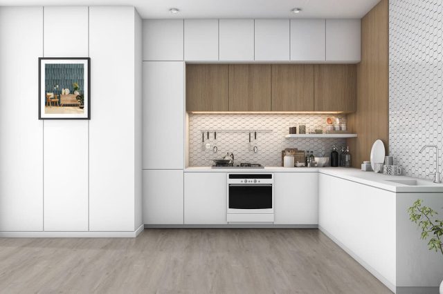 MSI Surfaces LVP – Light Gray by MSI Surfaces, gray-light luxury vinyl tile flooring, detail view