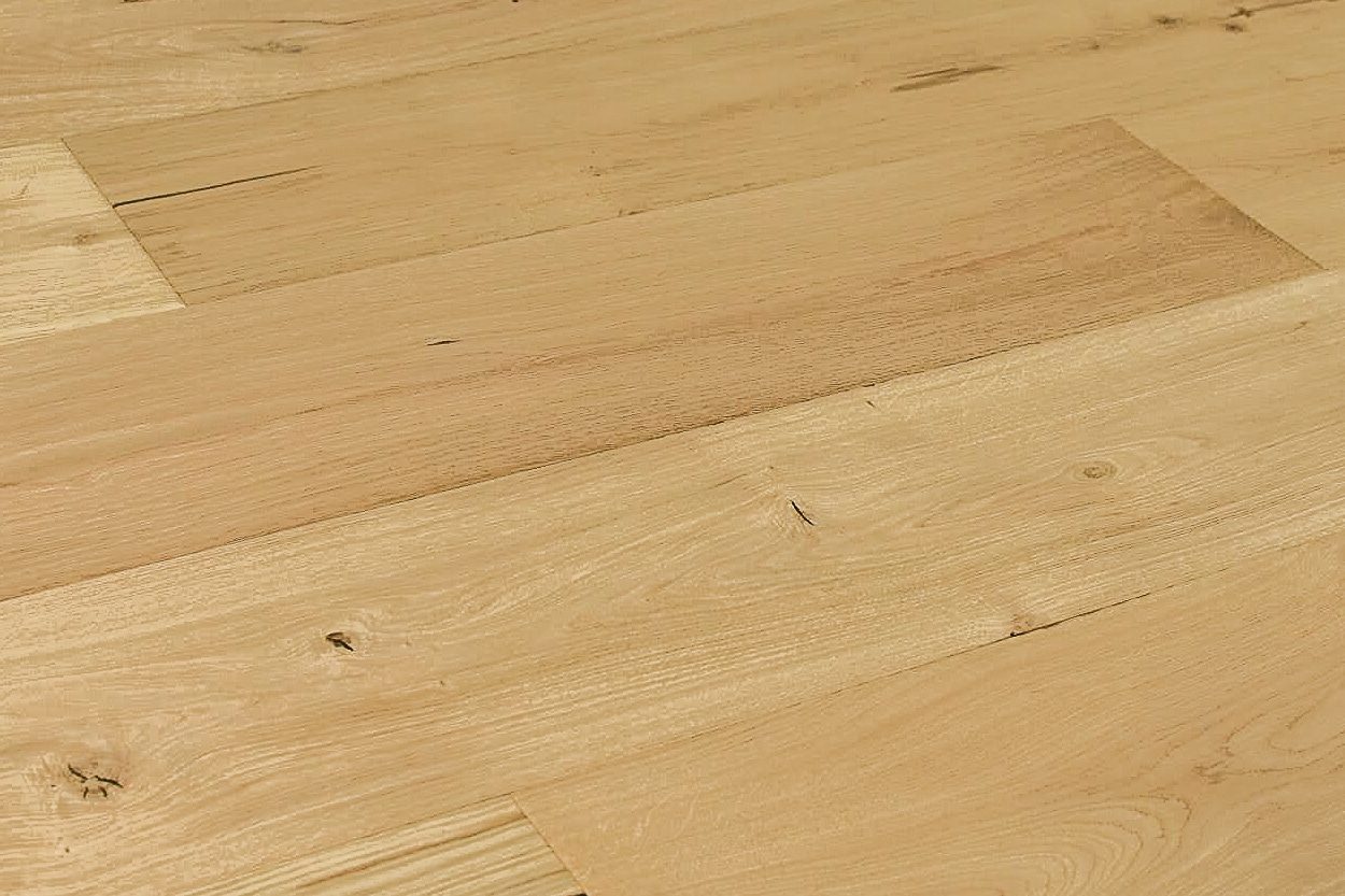 Montserrat Floor European Oak – Tan Wirebrushed by Montserrat Floor, tan european oak engineered wood flooring, detail view