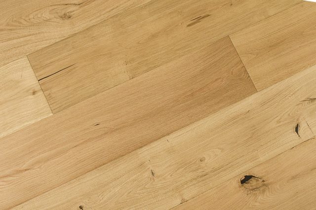 Montserrat Floor European Oak – Tan Wirebrushed by Montserrat Floor, tan european oak engineered wood flooring, detail view