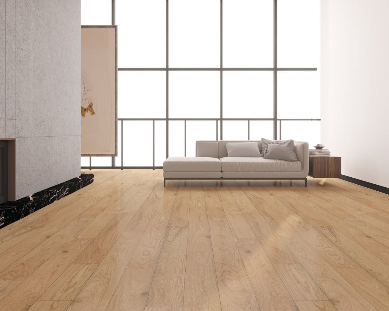 Montserrat Floor European Oak – Tan Wirebrushed by Montserrat Floor, tan european oak engineered wood flooring, detail view