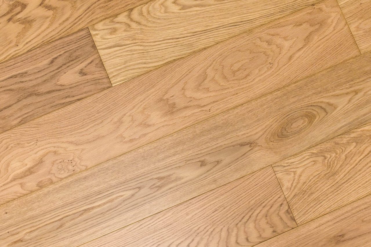 Montserrat Floor European Oak – Tan Wirebrushed by Montserrat Floor, tan european oak engineered wood flooring, detail view