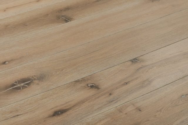 Montserrat Floor Oak – Brown Wirebrushed by Montserrat Floor, brown oak engineered wood flooring, detail view
