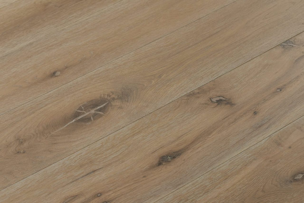 Montserrat Floor Oak – Brown Wirebrushed by Montserrat Floor, brown oak engineered wood flooring, detail view