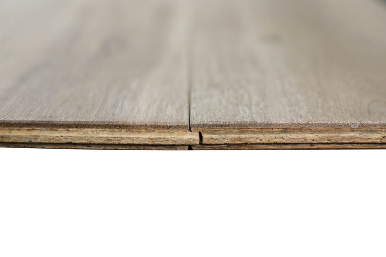 Montserrat Floor Oak – Brown Wirebrushed by Montserrat Floor, brown oak engineered wood flooring, detail view