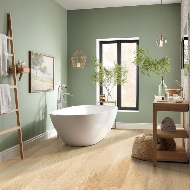 MSI Surfaces LVP – Blonde Bayside Buff by MSI Surfaces, blonde luxury vinyl tile flooring, detail view