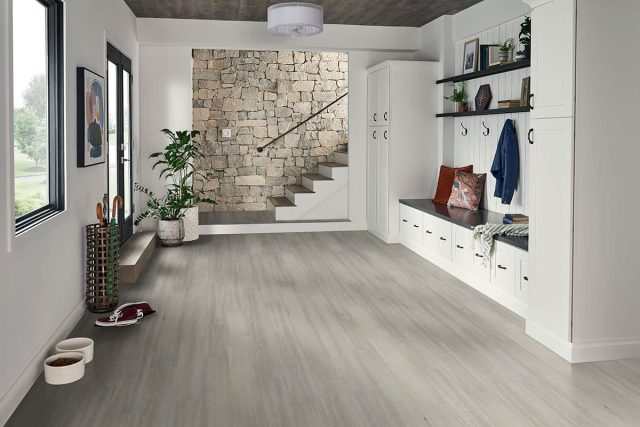 MSI Surfaces Simple LVP – Gray-Light by MSI Surfaces, gray-light luxury vinyl tile flooring, detail view