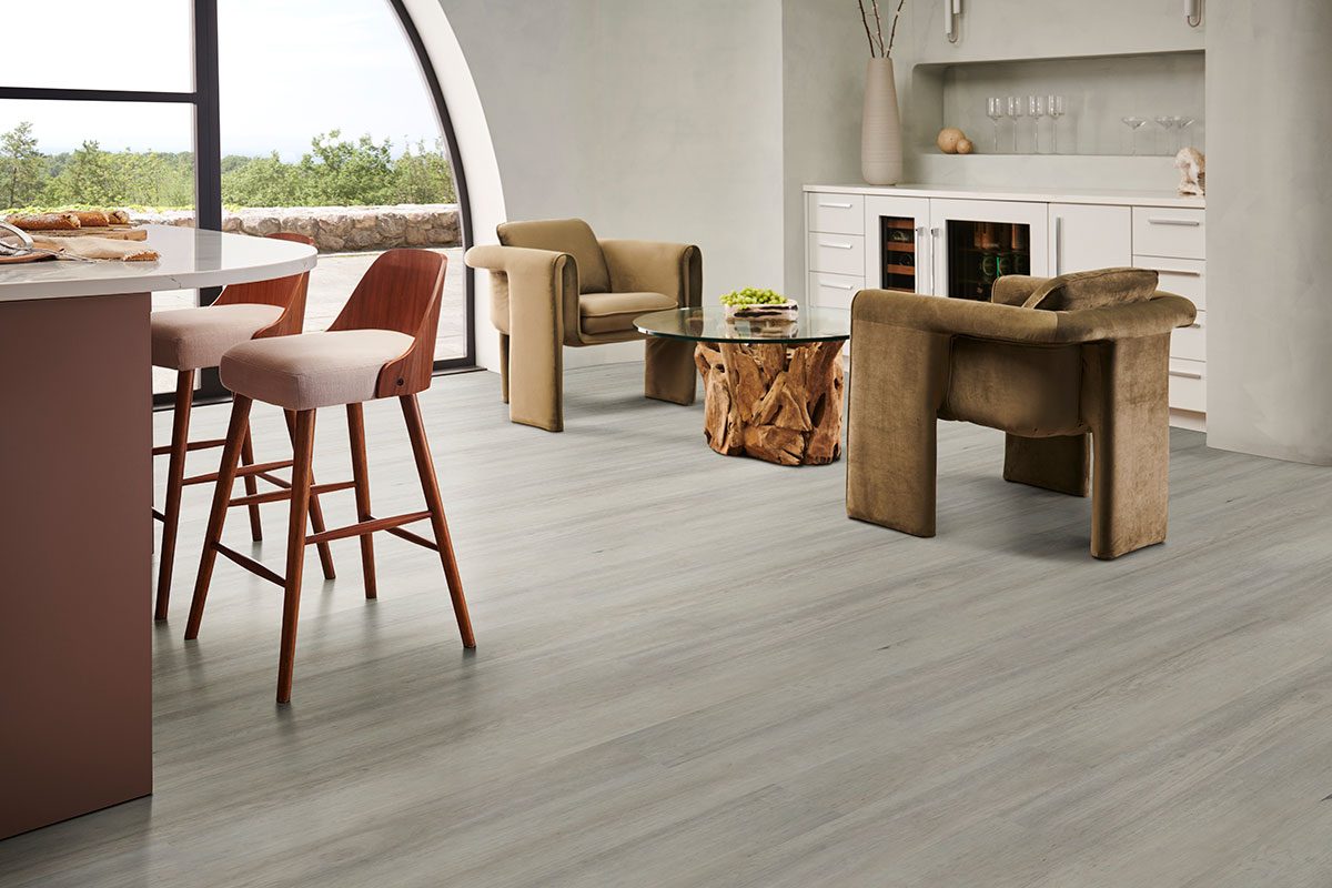 MSI Surfaces Simple LVP – Gray-Light by MSI Surfaces, gray-light luxury vinyl tile flooring, detail view