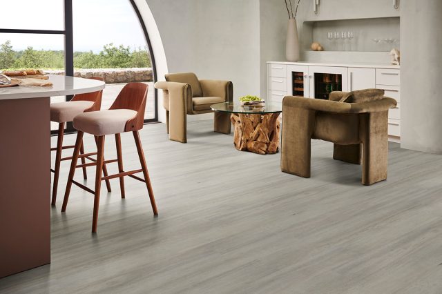 MSI Surfaces Simple LVP – Gray-Light by MSI Surfaces, gray-light luxury vinyl tile flooring, detail view