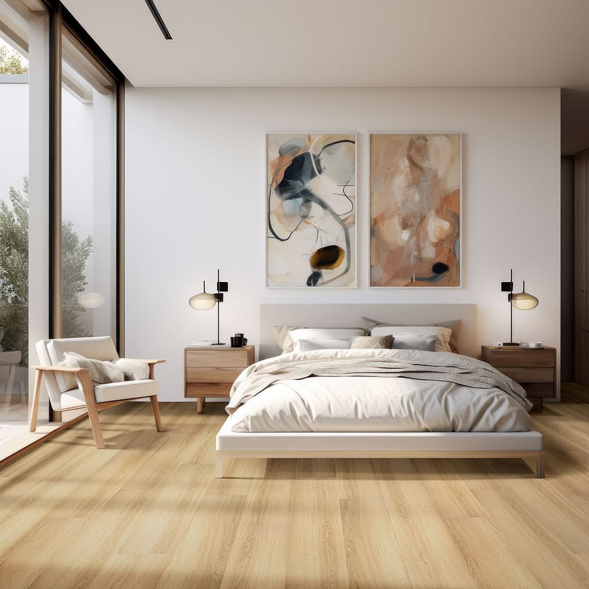 MSI Surfaces LVP – Blonde by MSI Surfaces, blonde luxury vinyl tile flooring, detail view
