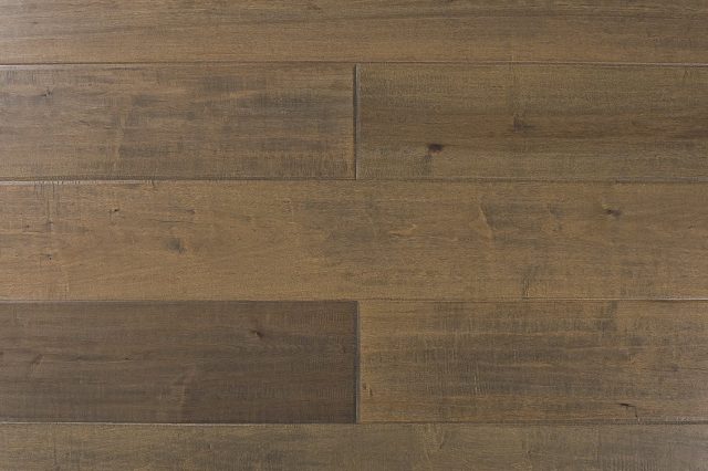 Montserrat Floor Maple – Brown Distressed/Handscraped by Montserrat Floor, brown maple engineered wood flooring, detail view