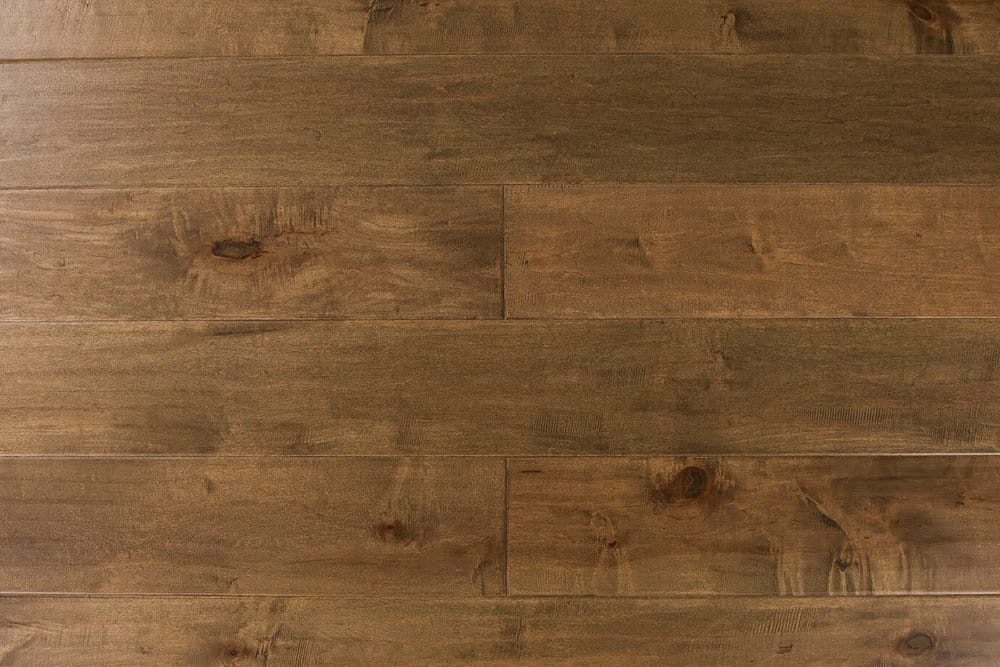 Montserrat Flooring Maple – Brown Distressed/Handscraped by Montserrat Floor, brown maple engineered wood flooring, plank sample