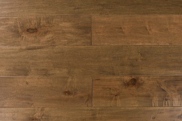 Montserrat Flooring Maple – Brown Distressed/Handscraped by Montserrat Floor, brown maple engineered wood flooring, detail view
