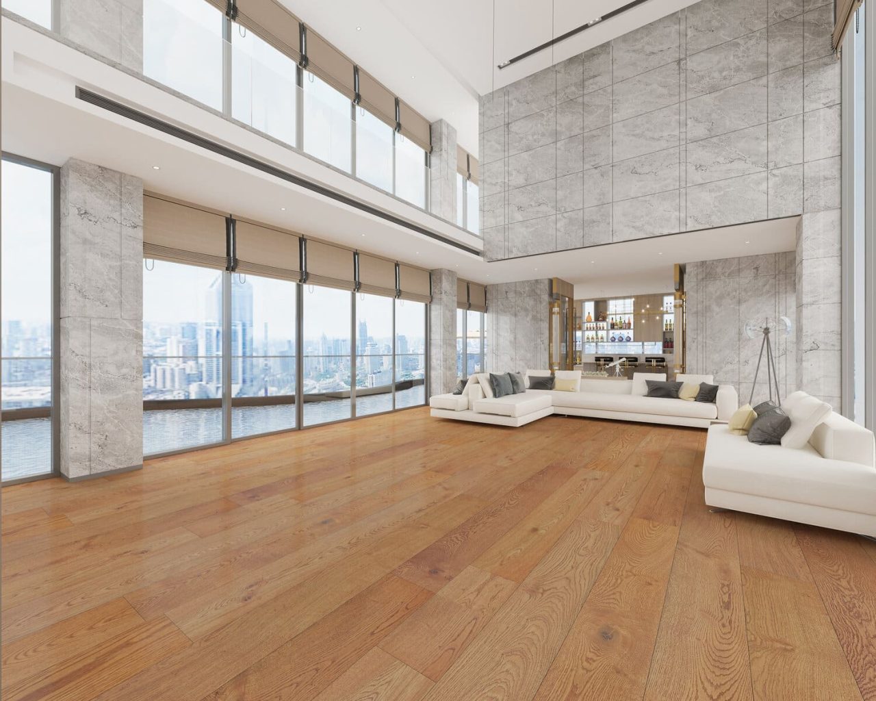 Montserrat Floor Engineered European Oak – Tan Wirebrushed by Montserrat Floor, tan european oak engineered wood flooring, detail view