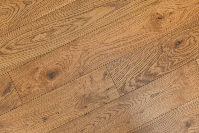 Montserrat Floor Engineered European Oak – Tan Wirebrushed by Montserrat Floor, tan european oak engineered wood flooring, detail view