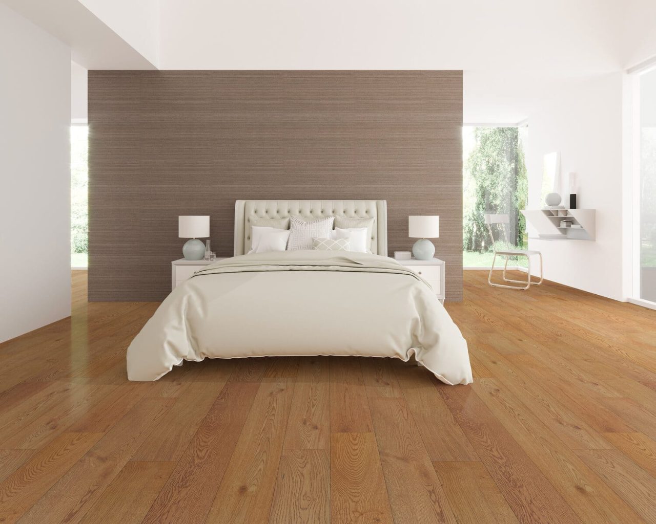 Montserrat Floor Engineered European Oak – Tan Wirebrushed by Montserrat Floor, tan european oak engineered wood flooring, detail view