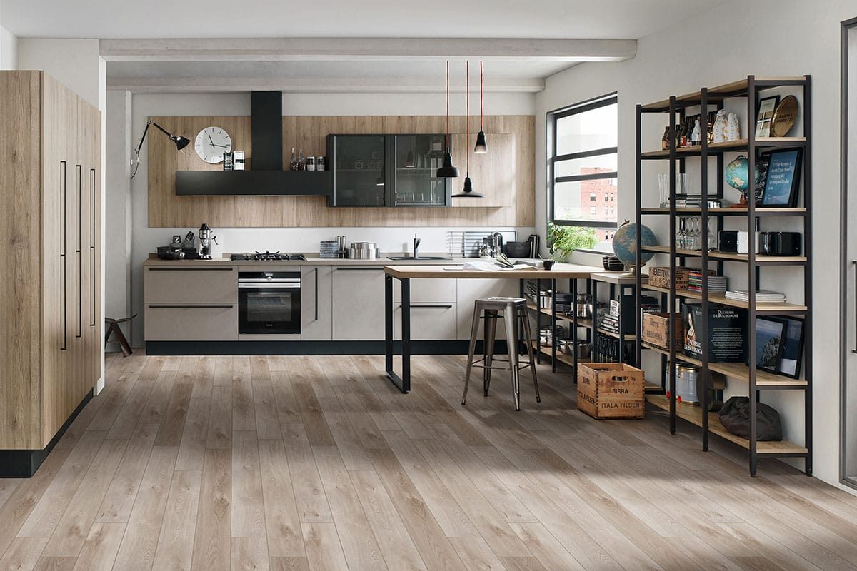 MSI Surfaces LVP – Light Gray by MSI Surfaces, gray-light luxury vinyl tile flooring, detail view