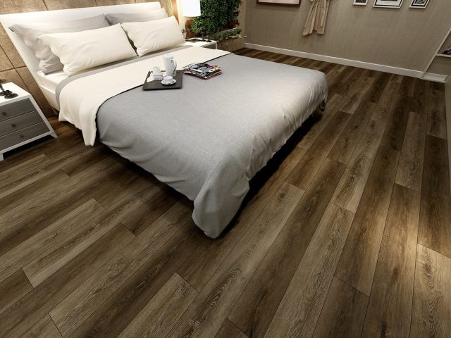 MSI Surfaces LVP – Brown Barrell by MSI Surfaces, brown luxury vinyl tile flooring, detail view
