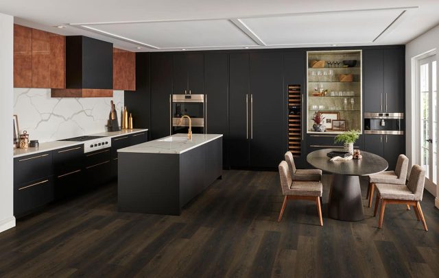 MSI Surfaces LVP – Brown Barrell by MSI Surfaces, brown luxury vinyl tile flooring, detail view