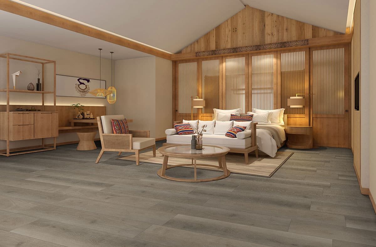 MSI Surfaces LVP – Beige by MSI Surfaces, beige luxury vinyl tile flooring, detail view
