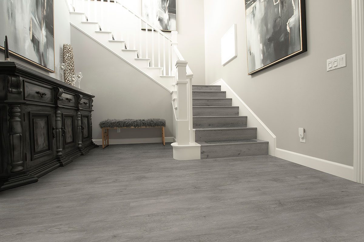 MSI Surfaces LVP – Gray-Light by MSI Surfaces, gray-light luxury vinyl tile flooring, detail view
