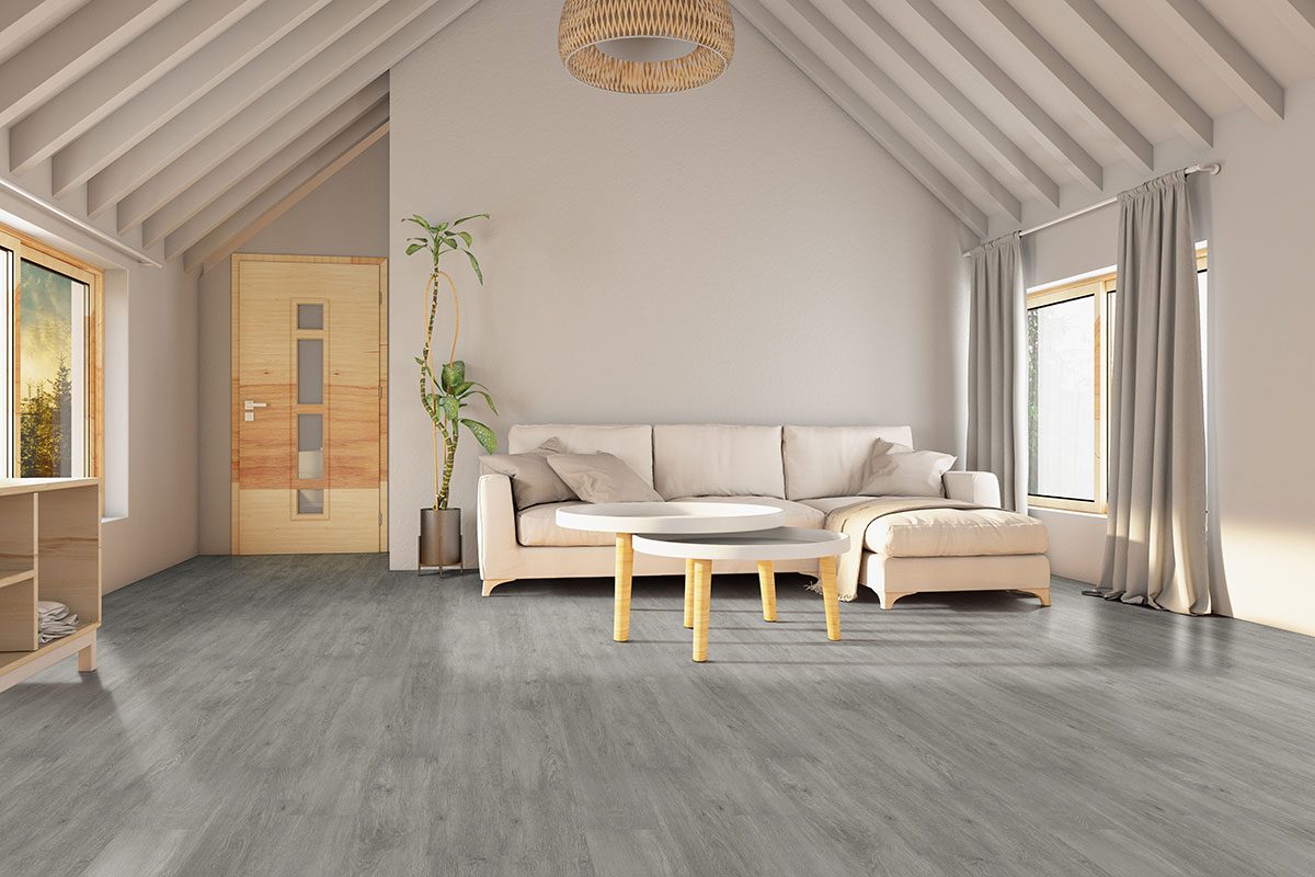 MSI Surfaces LVP – Gray-Light by MSI Surfaces, gray-light luxury vinyl tile flooring, detail view